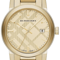 Burberry The City Gold Dial Gold Steel Strap Watch for Men - BU9038