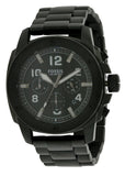  Shop Authentic Fossil Machine Chronograph Black Dial Black Steel Strap Watch for Men - FS4927 - Luxxuri