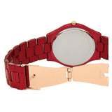  Shop Authentic Michael Kors Slim Runway Red Dial Red Steel Strap Watch For Women - MK3895 - Luxxuri