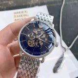  Shop Authentic Emporio Armani Aviator Multifunction Blue Dial Silver Mesh Bracelet Watch For Men - AR60024 - Luxxuri