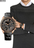 Shop Authentic Hugo Boss Driver Black Dial Black Leather Strap Watch for Men - 1513092 - Luxxuri