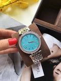  Shop Authentic Michael Kors Darci Mother of Pearl Blue  Dial Silver Steel Strap Watch for Women - MK3515 - Luxxuri