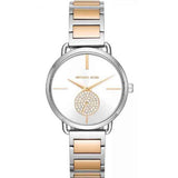  Shop Authentic Michael Kors Silver Dial Two Tone Steel Strap Watch for Women - MK3679 - Luxxuri