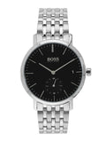  Shop Authentic Hugo Boss Corporal Black Dial Silver Mesh Bracelet Watch for Men - 1513641 - Luxxuri