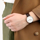  Shop Authentic Daniel Wellington Classic York White Dial Brown Leather Strap Watch For Women - DW00100038 - Luxxuri