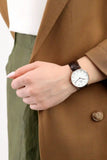  Shop Authentic Daniel Wellington Classic York White Dial Brown Leather Strap Watch For Women - DW00100038 - Luxxuri
