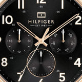  Shop Authentic Tommy Hilfiger Daniel Black Dial Brown Leather Strap Watch for Men - 1710379 - Luxxuri