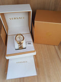  Shop Authentic Versace  V-Urban Quartz White Dial Gold Steel Strap Watch For Men - VELQ00719 - Luxxuri