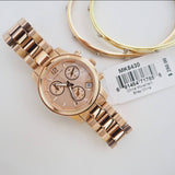  Shop Authentic Michael Kors Runway Chronograph Rose Gold Dial Rose Gold Steel Strap Watch for Women - MK5430 - Luxxuri