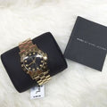  Shop Authentic Marc Jacobs Amy Black Dial Gold Steel Strap Watch for Women - MBM3336 - Luxxuri