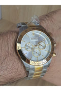  Shop Authentic Hugo Boss Ikon Chronograph Silver Dial Two Tone Steel Strap Watch for Men - 1512960 - Luxxuri