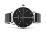  Shop Authentic Calvin Klein Evan Black Dial Black Leather Strap Watch for Men - K7B211CZ - Luxxuri