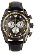  Shop Authentic Versace V Ray Chronograph Grey Dial Black Leather Strap Watch for Men - VDB020014 - Luxxuri