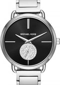  Shop Authentic Michael Kors Portia Black Dial Silver Steel Strap Watch for Women - MK3638 - Luxxuri