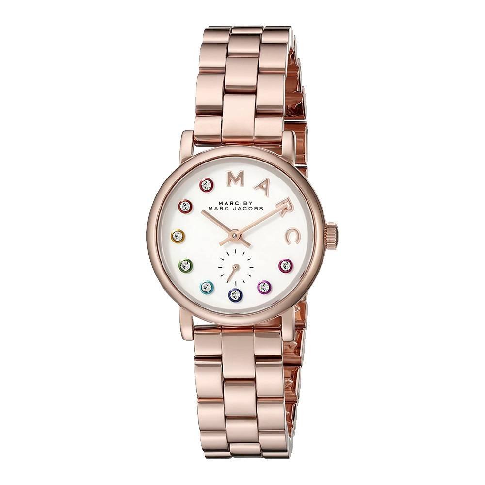  Shop Authentic Marc Jacobs Baker Dexter White Dial Rose Gold Steel Strap Watch for Women - MBM3443 - Luxxuri