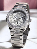  Shop Authentic Guess Viva Quartz Silver Dial Silver Steel Strap Watch For Women - W0111l1 - Luxxuri