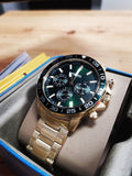  Shop Authentic Fossil Bannon Multifunction Chronograph Green Dial Gold Steel Strap Watch for Men - BQ2493 - Luxxuri
