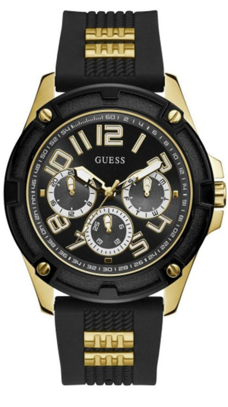  Shop Authentic Guess Delta Black Dial Black Rubber Strap Watch for Men - GW0051G2 - Luxxuri