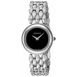  Shop Authentic Versace V-Flare Quartz Black Dial Silver Steel Strap Watch for Women - VEBN00618 - Luxxuri