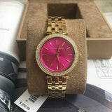  Shop Authentic Michael Kors Darci Pink Dial Gold Steel Strap Watch for Women - MK3444 - Luxxuri