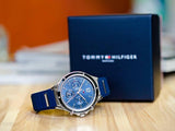  Shop Authentic Tommy Hilfiger Eve Chronograph Quartz Blue Dial Blue Rubber Strap Watch For Women - 1782281 - Luxxuri