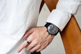  Shop Authentic Emporio Armani Aviator Quartz Grey Dial Blue Fabric Strap Watch For Men - AR11144 - Luxxuri