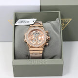  Shop Authentic Guess Fusion Chronograph Rose Gold Dial Rose Gold Steel Strap Watch for Women - GW0552L3 - Luxxuri