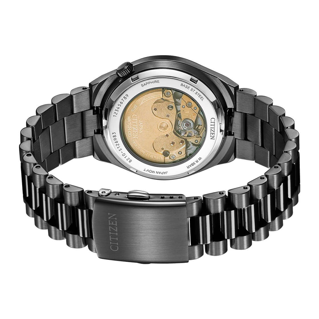  Shop Authentic Citizen Tsuyosa Automatic Camouflage Black Dial Black Steel Strap Watch For Men - NJ0155-87E - Luxxuri