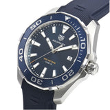  Shop Authentic Tag Heuer Aquaracer Quartz Blue Dial Blue Rubber Strap Watch for Men - WAY101C.FT6153 - Luxxuri