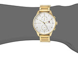  Shop Authentic Tommy Hilfiger Chase Quartz White Dial Gold Steel Strap Watch for Men - 1791576 - Luxxuri