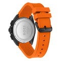  Shop Authentic Hugo Boss Volane Black Dial Orange Silicone Strap Watch for Men - 1513957 - Luxxuri