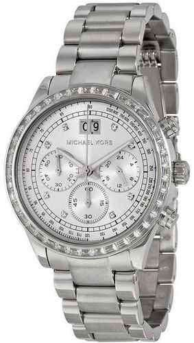  Shop Authentic Michael Kors Brinkley Diamonds Silver Dial Silver Steel Strap Watch for Women - MK6186 - Luxxuri