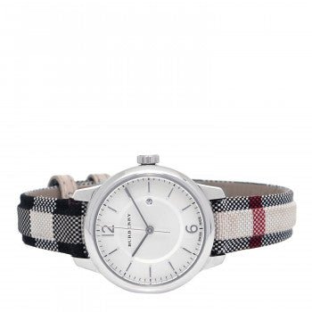  Shop Authentic Burberry Classic Stone Silver Dial Horseberry Black Leather Strap Watch for Women - BU10103 - Luxxuri
