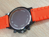  Shop Authentic Fossil Bannon Chronograph Grey Dial Orange Silicone Strap Watch for Men - BQ2500 - Luxxuri