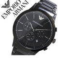  Shop Authentic Emporio Armani Dress Chronograph Quartz Black Dial Black Stainless Steel Strap Watch For Men - AR2485 - Luxxuri