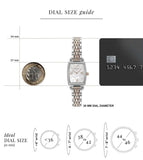  Shop Authentic Emporio Armani Gianni T Bar White Mother Of Pearl Dial Two Tone Steel Strap Watch For Women - AR11519 - Luxxuri