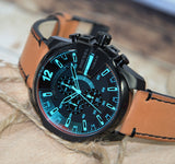  Shop Authentic Diesel Mega Chief Chronograph Copper Dial Brown Leather Strap Watch For Men - DZ4476 - Luxxuri