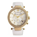  Shop Authentic Michael Kors Parker White Dial with Diamonds White Leather Strap Watch for Women - MK2290 - Luxxuri