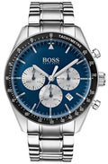  Shop Authentic Hugo Boss Chronograph Blue Dial Silver Steel Strap Watch for Men - 1513630 - Luxxuri