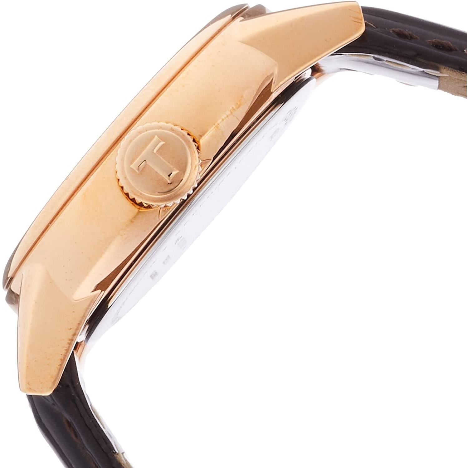  Shop Authentic Tissot Carson Lady Steel Quartz Brown Leather Strap Watch For Women - T085.210.36.011.00 - Luxxuri