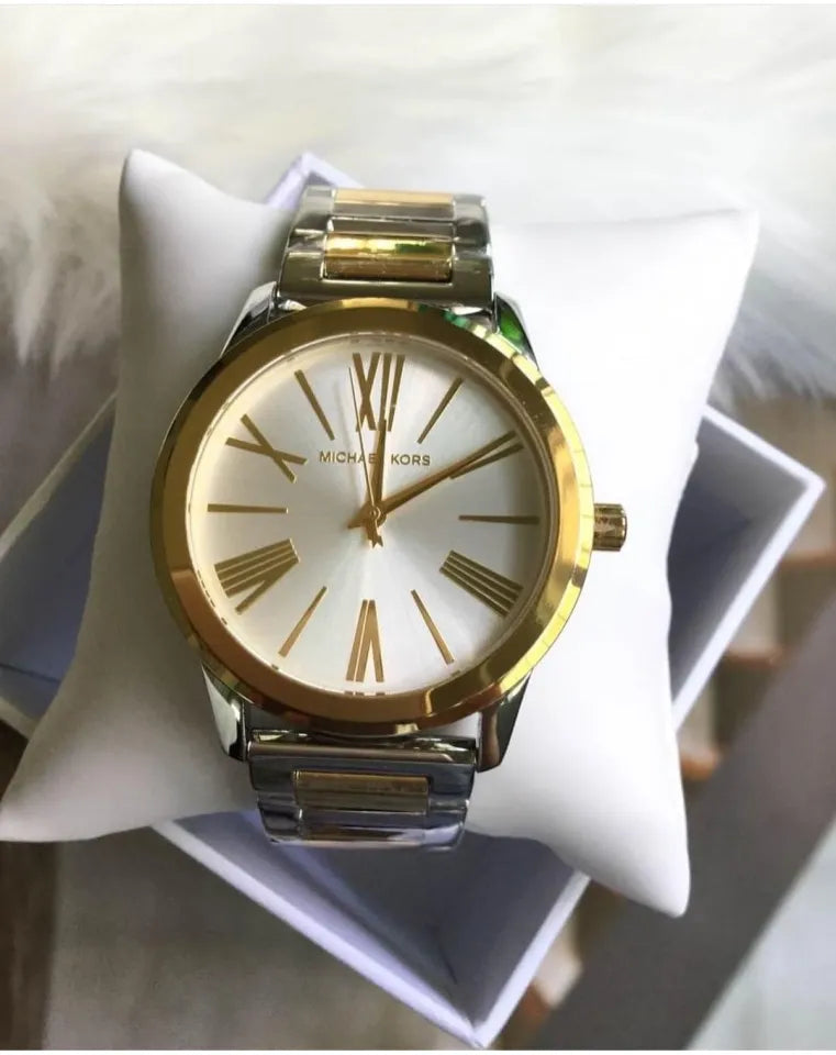  Shop Authentic Michael Kors Hartman Quartz White Dial Two Tone Steel Strap Watch For Women - MK3521 - Luxxuri