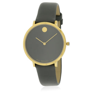  Shop Authentic Movado 70th Anniversary Special Edition Grey Dial Grey Leather Strap Watch For Women - 0607140 - Luxxuri