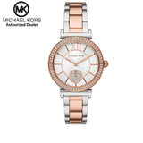 Shop Authentic Michael Kors Abbey Three-Hand White Dial Two Tone Steel Strap Watch for Women - MK4616 - Luxxuri
