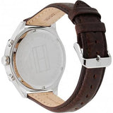  Shop Authentic Tommy Hilfiger Gavin Chronograph White Dial Brown Leather Strap Watch for Men - 1791467 - Luxxuri