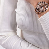  Shop Authentic Guess Queen Multifunction Rose Gold Dial Rose Gold Steel Strap Watch For Women - GW0464L3 - Luxxuri