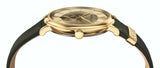  Shop Authentic Versace V-Circle Manifesto Gold Dial Black Leather Strap Watch for Men - VBQ030017 - Luxxuri