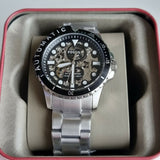  Shop Authentic Fossil FB-01 Automatic Skeleton Black Dial Silver Steel Strap Watch for Men - ME3190 - Luxxuri