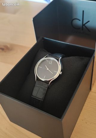  Shop Authentic Calvin Klein Skirt Black Dial Black Leather Strap Watch for Women  - K2U231C1 - Luxxuri