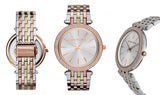  Shop Authentic Michael Kors Darci Silver Dial Two Tone Stainless Steel Strap Watch for Women - MK3203 - Luxxuri