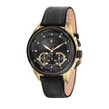  Shop Authentic Maserati Traguardo Chronograph Black Dial Black Leather Strap Watch For Men - R8871612033 - Luxxuri